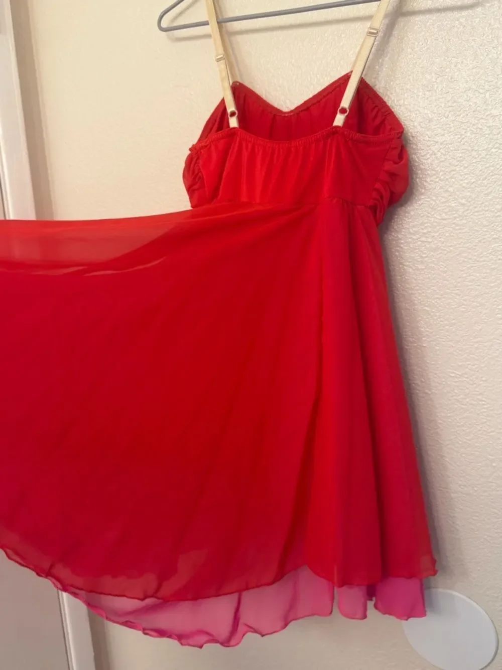 Costume Gallery Dance lyrical red slip dress SA-Small adult